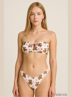Cider Strapless Teddy Bear bikini